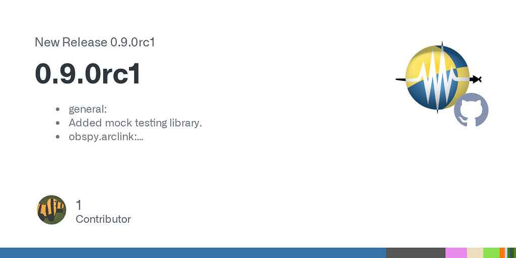 Release of ObsPy 0.9.0rc1 Users Mailing List Archive ObsPy Forum